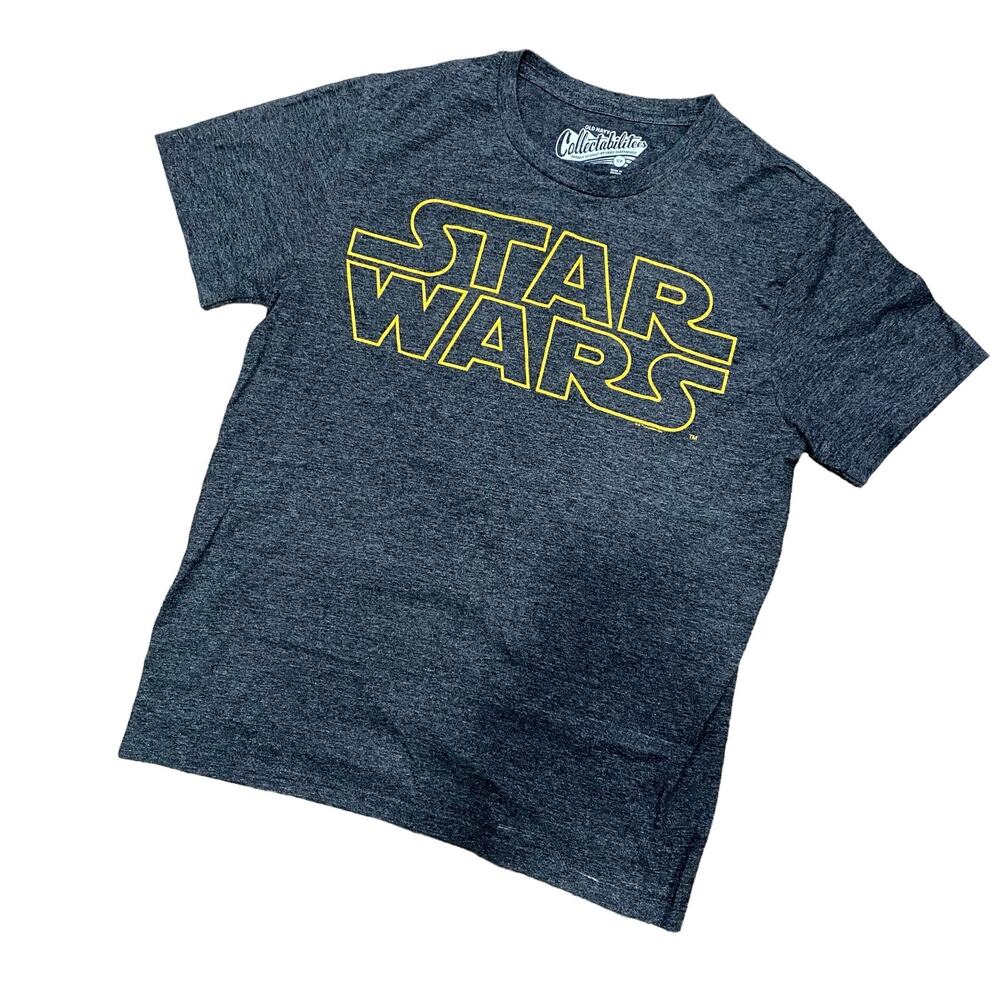 STAR WARS Grey Graphic Tee SIZE SMALL Old Navy Collectabilitees Tagless
